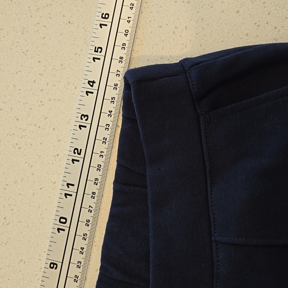 Navy Blue Pintuck Sweatpants Casual Pants Size Medium - Picture 13 of 16